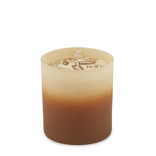 Root Candles Acorns &#x26; Suede Single Wick Scented Beeswax Blend Candle